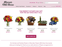 Tablet Screenshot of flowerswithgrace.com